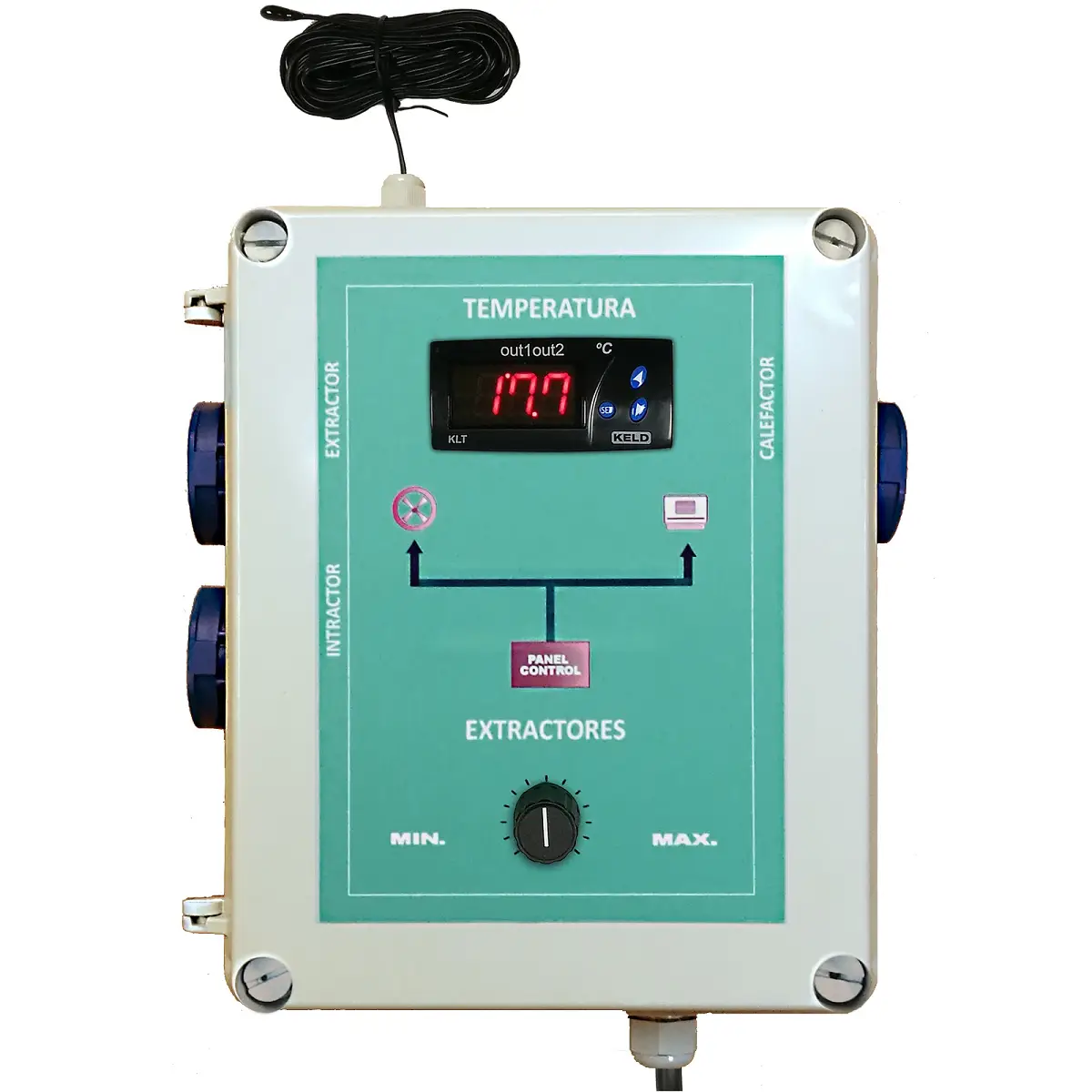 Temperatuurregelaar - Afzuiger - Interactor - Verwarming | tot 1500W