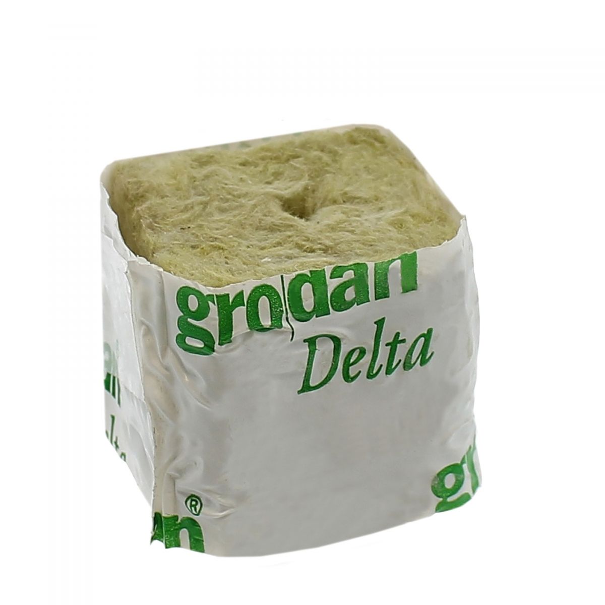 Cube Grodan Delta 4 cm en laine de roche pour semis et boutures