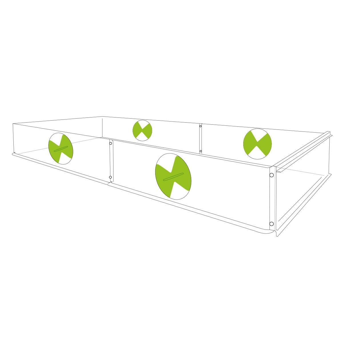 VITOPOD Large Greenhouse - 110x57.5x23cm