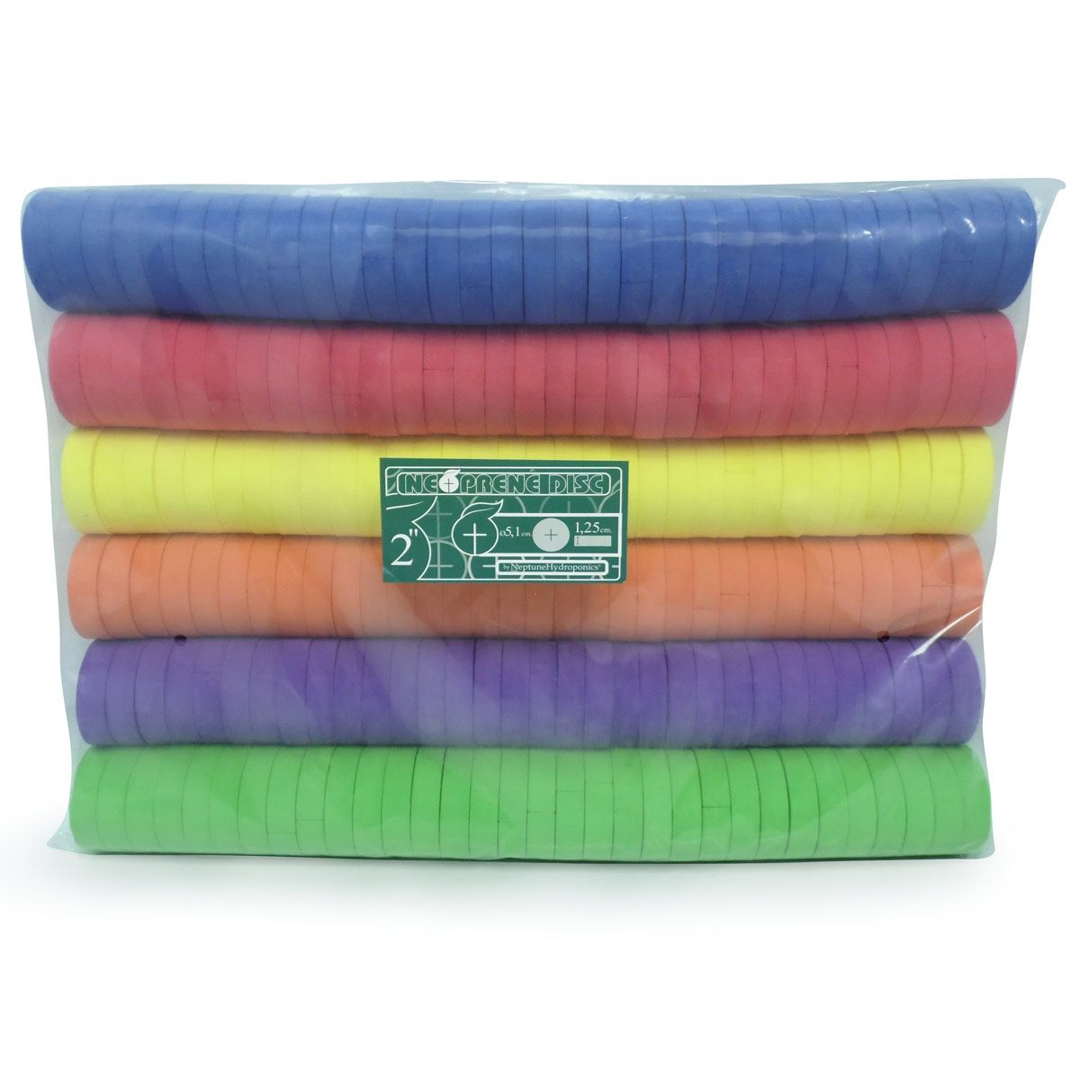 Neptune Hydroponics - Pack de 192 discos de neopreno - 5.1cm