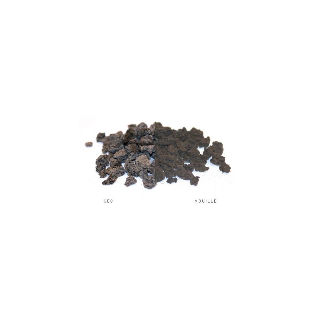 Granulés de pouzzolane noire de 10 à 40 mm pour massifs, bordures et jardinières
