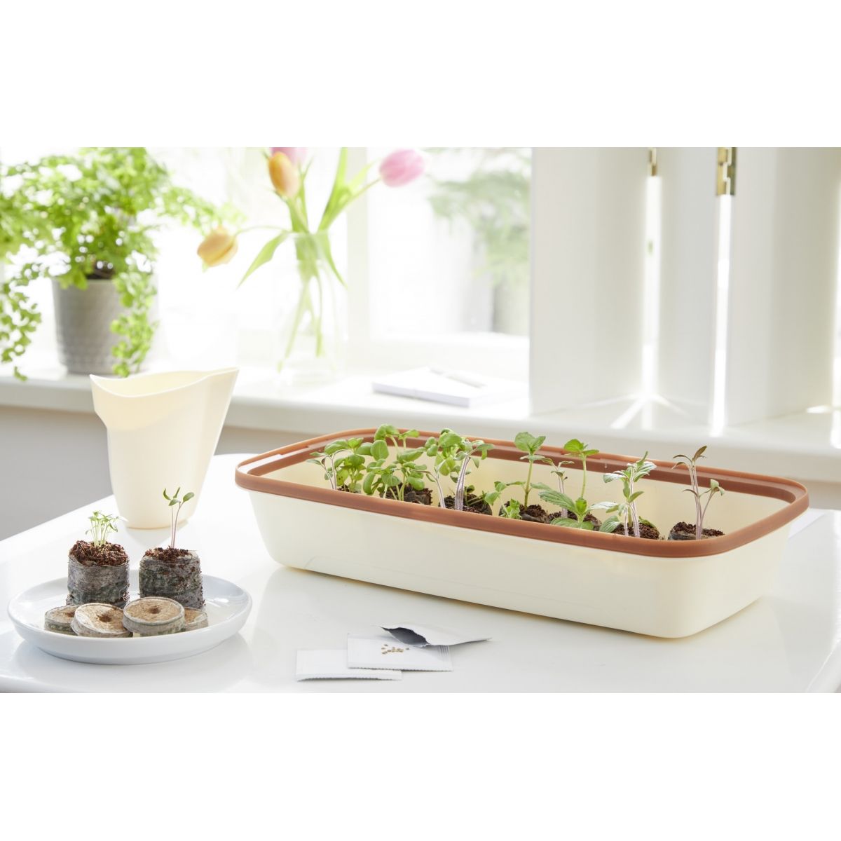 Mini estufa BoQube 28x13x12cm - creme cobre