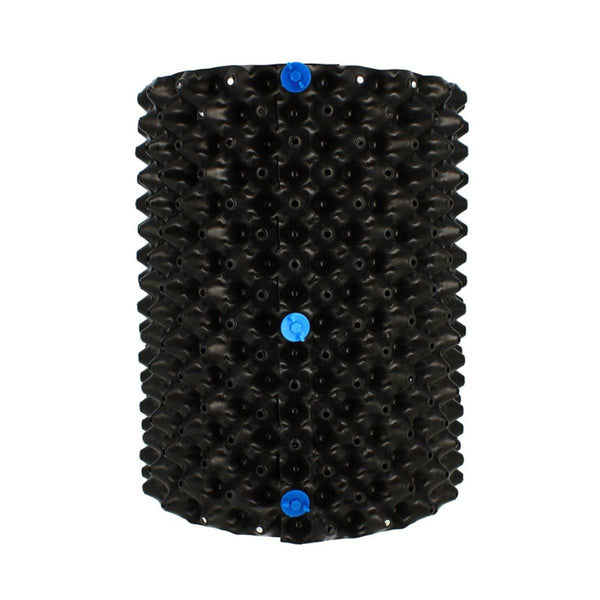 Air Grow Pot rond de 25 litres avec 3 vis, pot perforé noir idéal pour la culture indoor et outdoor, favorise le développement racinaire.