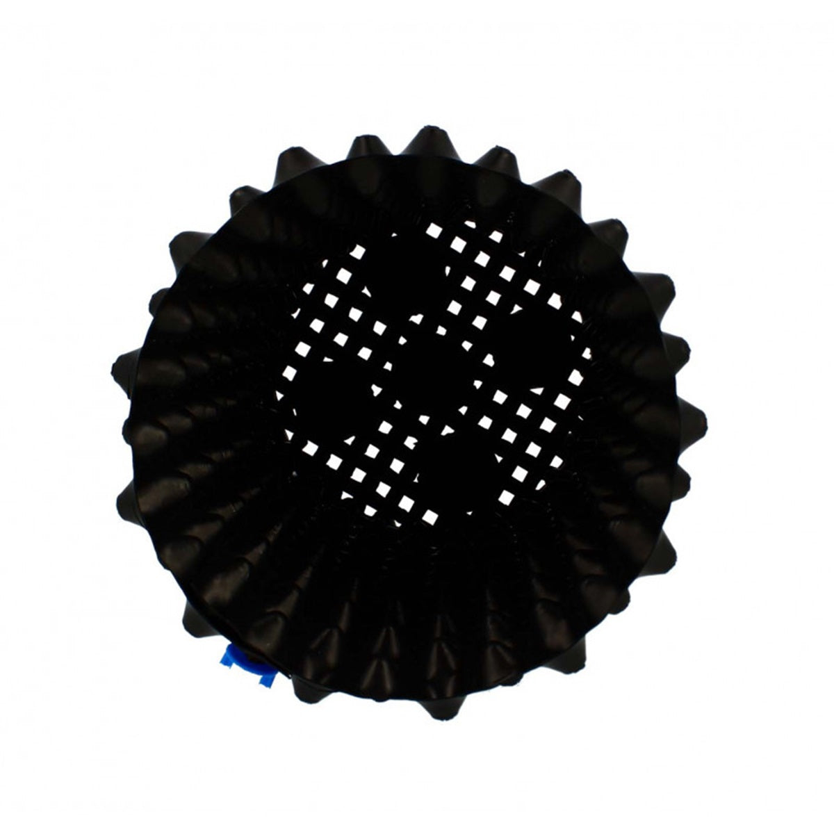 Vue supérieure du Pot Perforé 10 L Air Grow montrant la base aérée pour un enracinement optimal. Pot carré idéal pour la culture en intérieur.