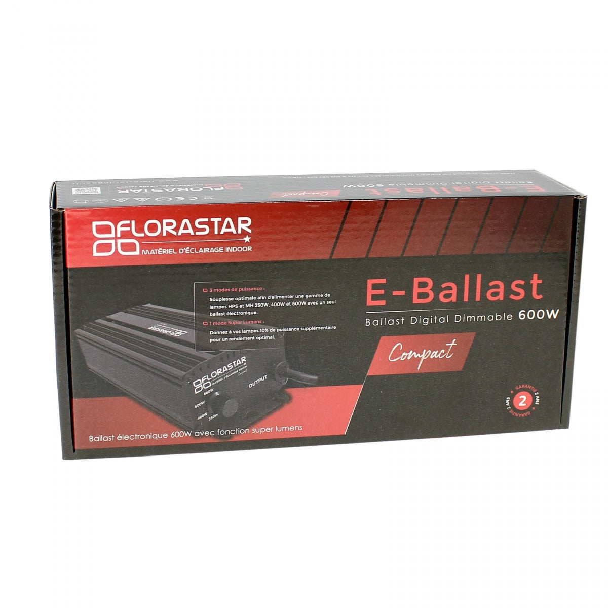 Emballage du ballast électronique Florastar 600W