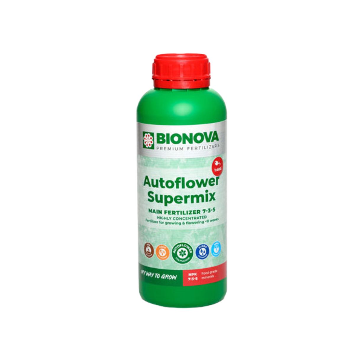 Engrais pour autofloraison Bionova Autoflower Supermix 1 litre