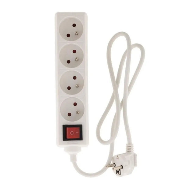Bloc multiprise Zenitech 4 prises 16A avec interrupteur