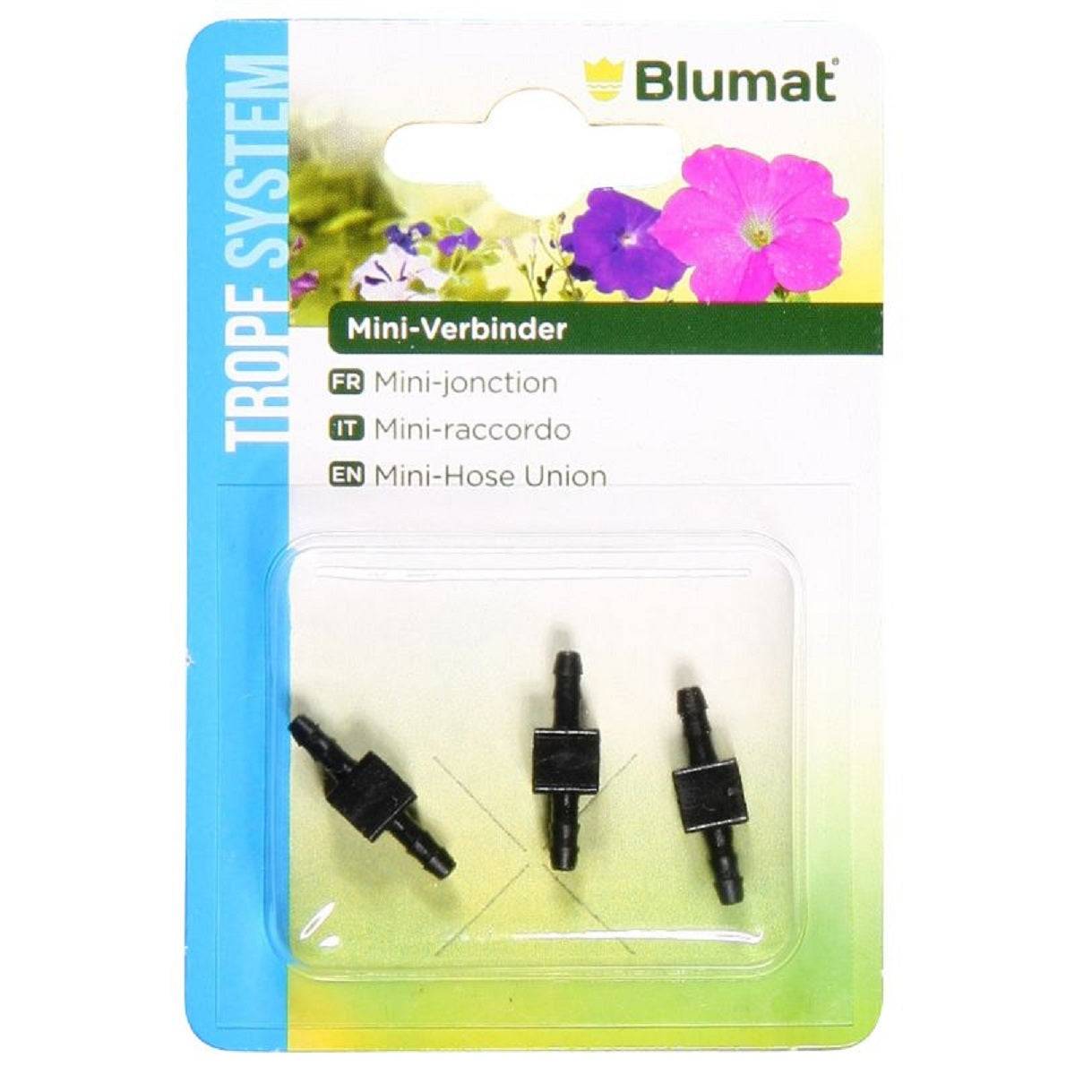 Raccord pour tuyaux d'irrigation de 3mm Blumat