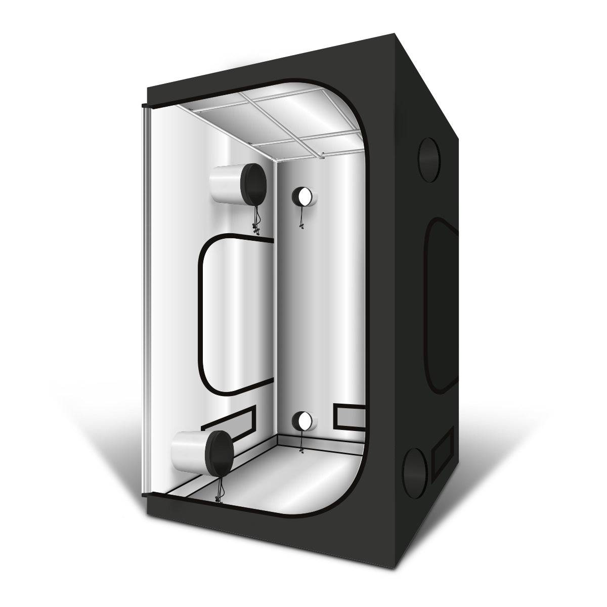 Chambre de culture Greencube G-Max 120x120x200 cm avec revêtement mylar 210D réfléchissant et structure robuste pour culture indoor.