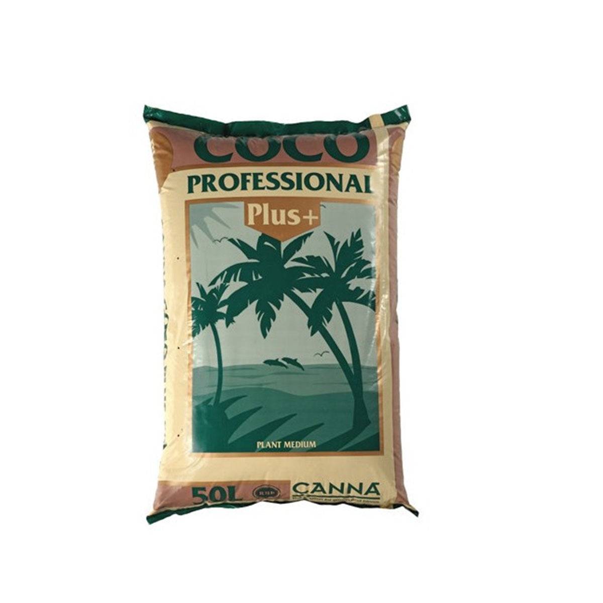 Substrat Canna Coco Professional Plus 50L en sac, à base de fibre de coco pure pour culture indoor et outdoor, idéal pour jardinage et horticulture.
