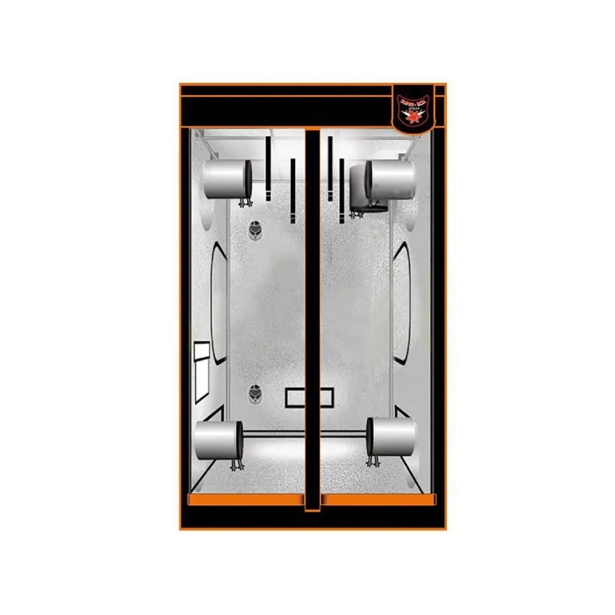 Intérieur Mylar de la chambre de culture Superbox 100x100x180cm