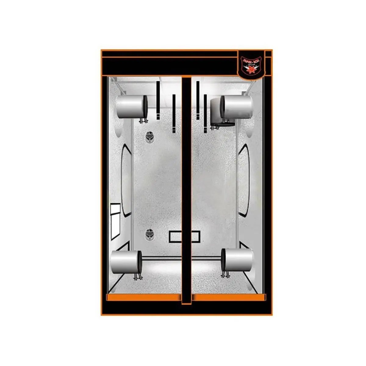 Intérieur de la chambre de culture Superbox Mylar 120x120x200cm