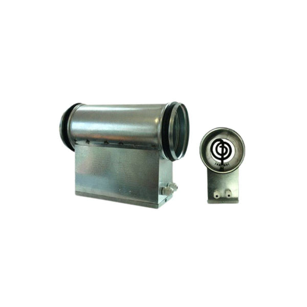 Chauffage de gaine 1200W VENTS avec conduit en alu PVC de 150mm, idéal pour ventilation et contrôle thermique intérieur SauceGrowing.