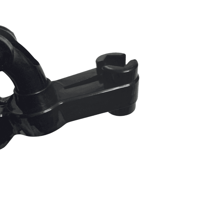 Adaptateur clip noir pour ventilateur à pince, conçu pour une fixation sécurisée sur support cylindrique. Remplacement pratique pour pinces endommagées.