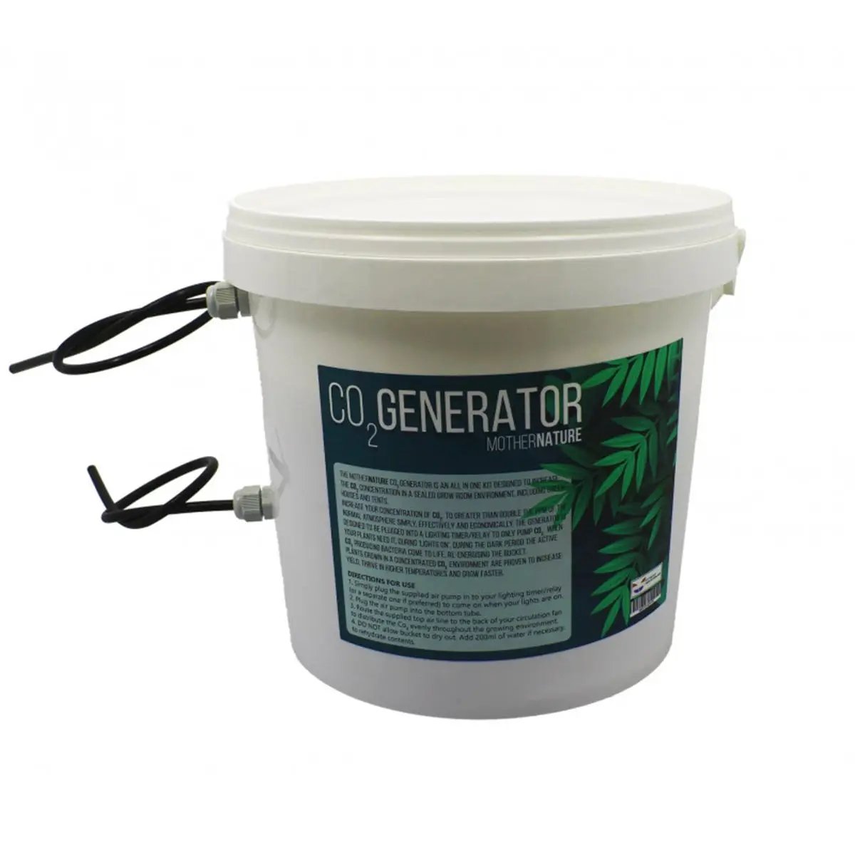 Générateur de CO₂ AutoPot en seau blanc 10 L avec tubes de diffusion.