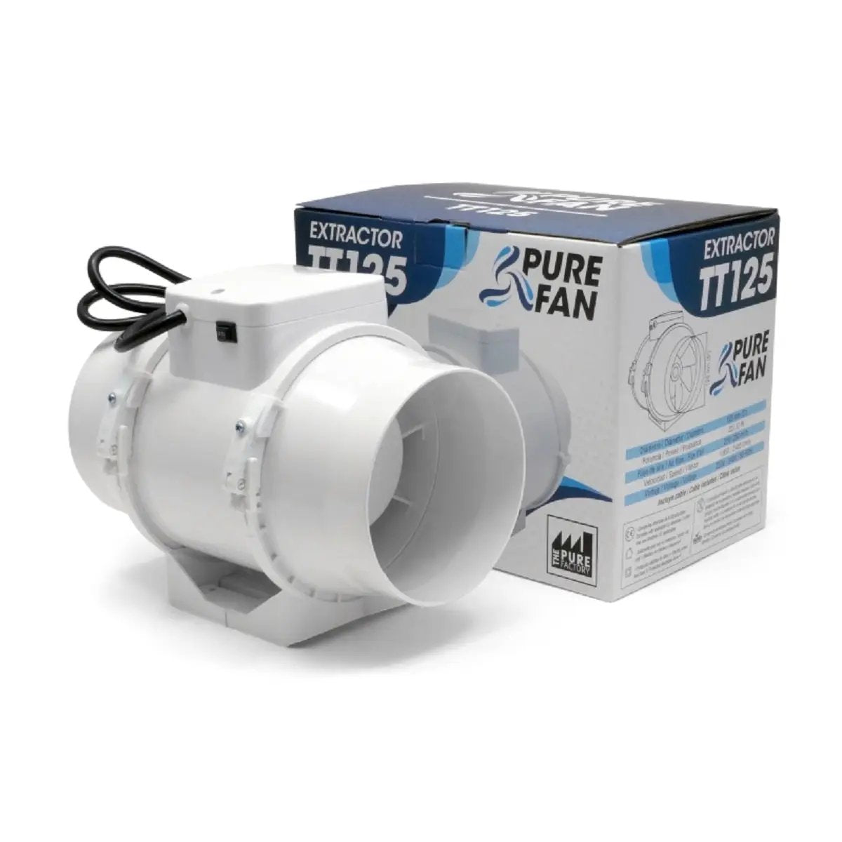 Extracteur d'air Pure Fan TT 125 à 2 vitesses