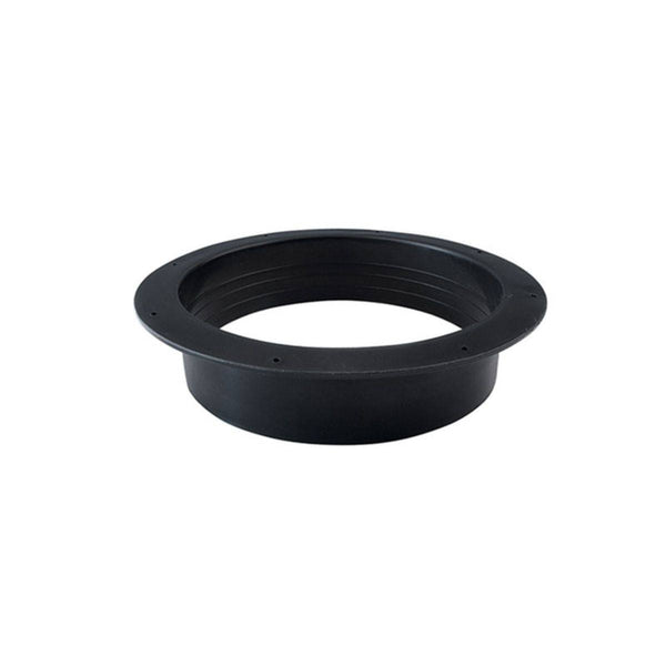 Flange en PVC pour conduit de ventilation - 125mm, idéale pour connecter des tuyaux dans les systèmes HVAC domestiques ou professionnels.