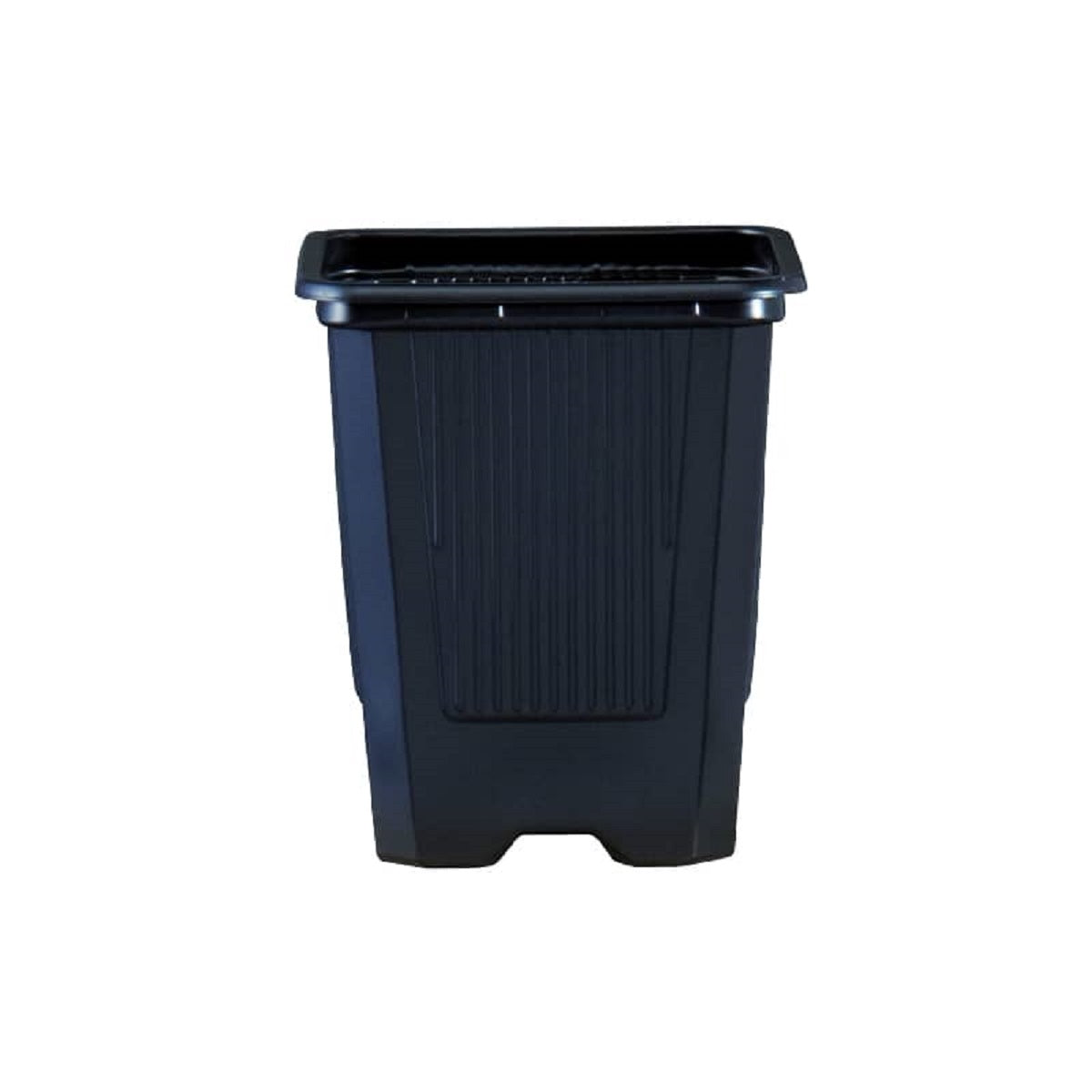 Pot carré en plastique noir de 7x7x8cm et 0,25l pour boutures et semis