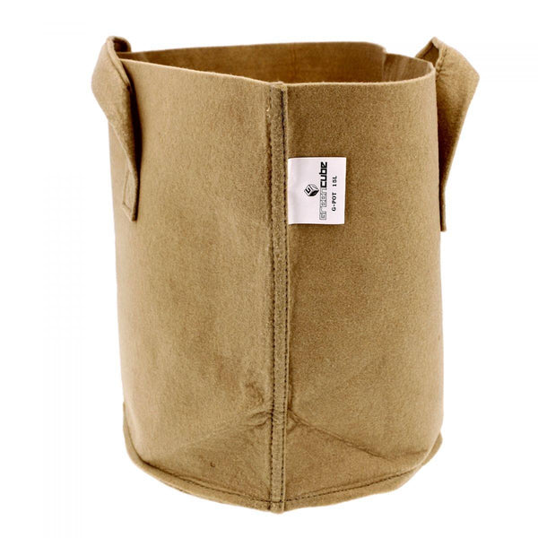 Terre/hydro/coco Greencube - Pot géotextile 15 litres - Couleur sable