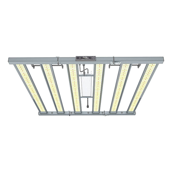 Lampe de culture LED Pure Led Pro 680W avec 6 barres lumineuses pour culture indoor, efficacité de 3.23 μmol/J, idéale pour serres professionnelles.