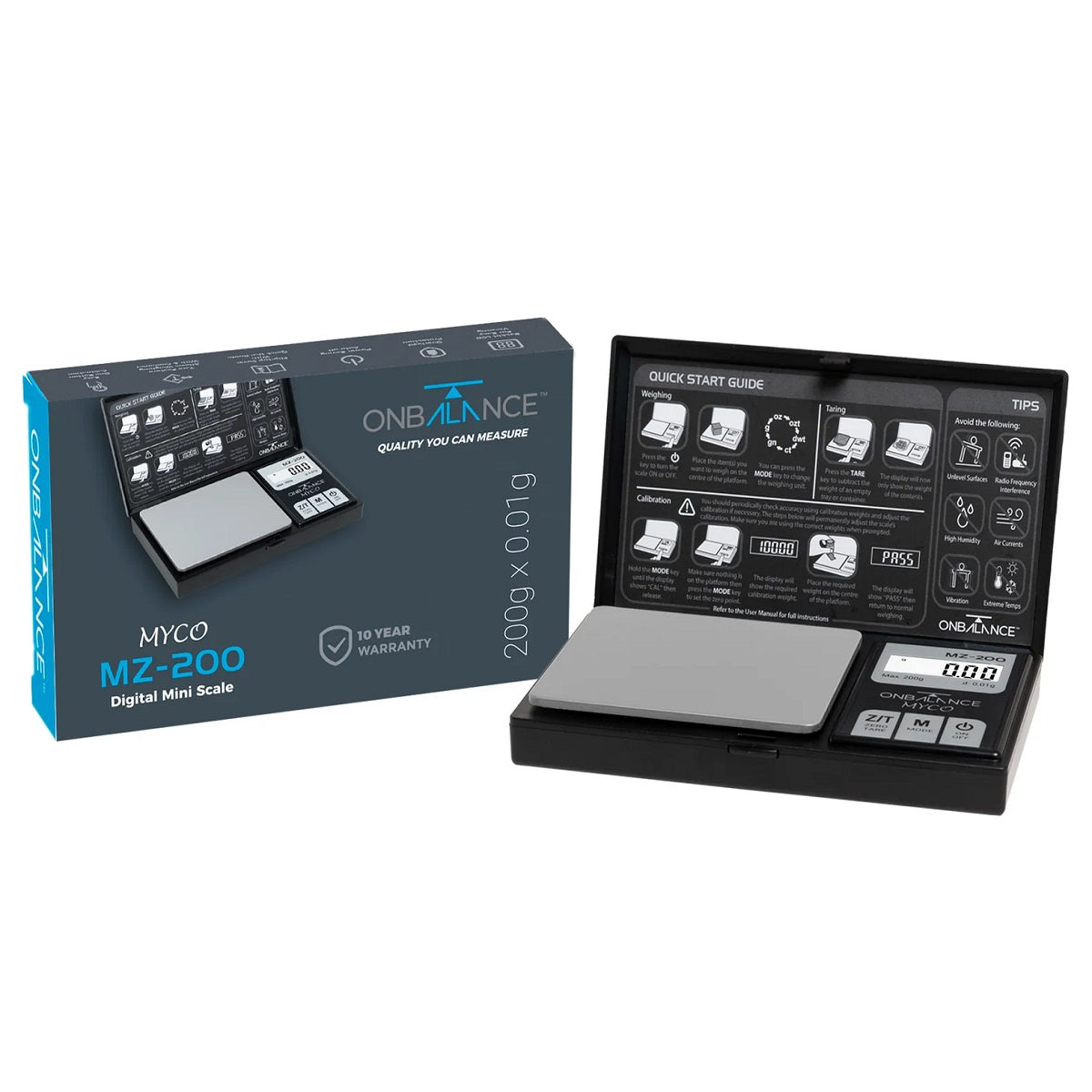 Emballage et balance Myco MZ-200-BK, 200g x 0,01g