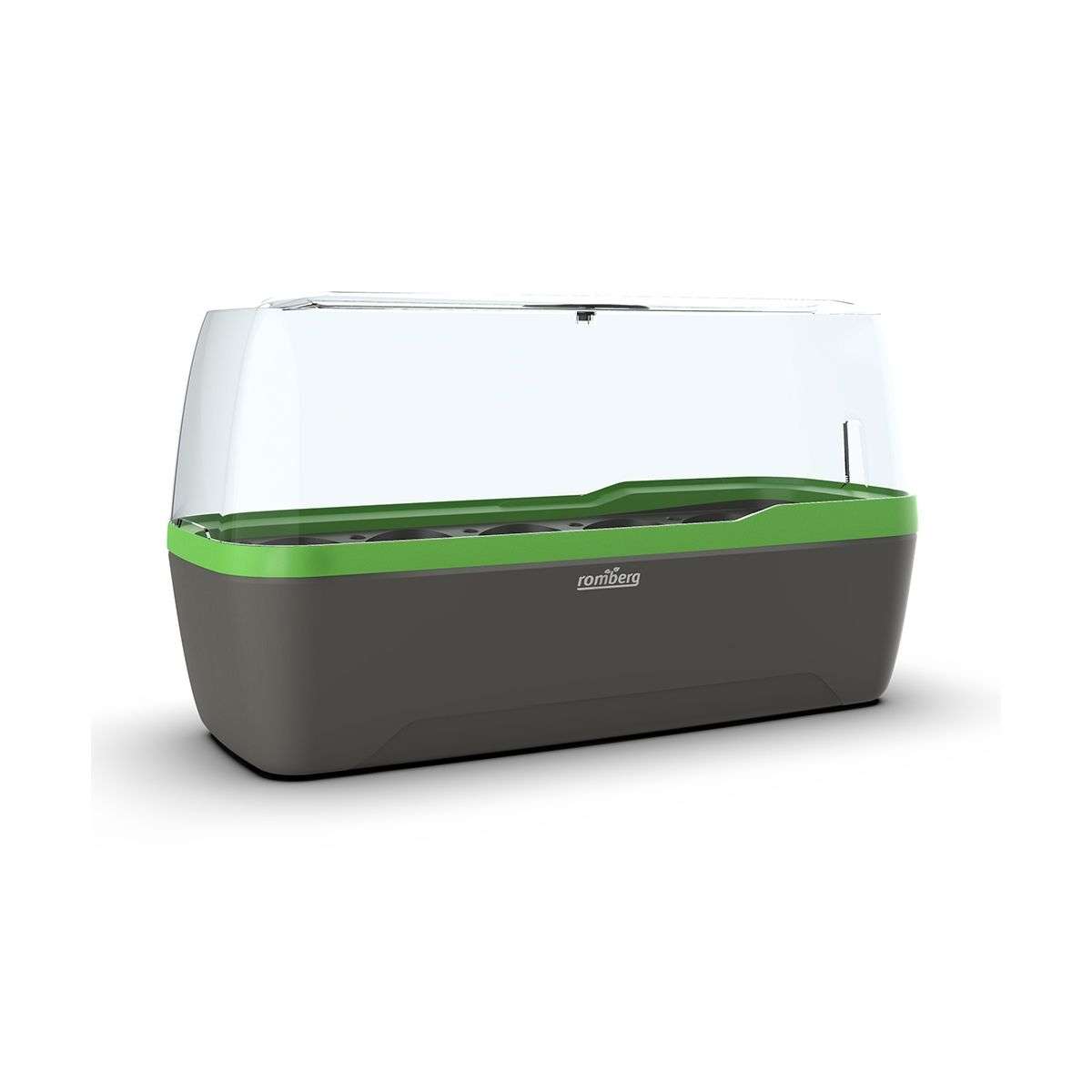 mini serre Mini serre & jardinière BoQube L Plus - anthracite vert - 41x17x23cm