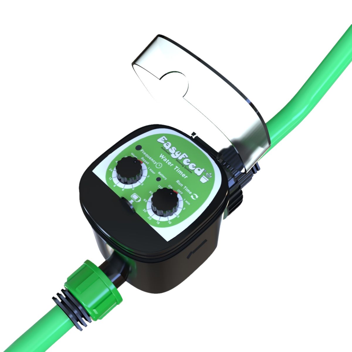 Minuterie d’Arrosage Easyfeed – Arrosage Automatique avec deux cadrans de réglage pour irrigation hydroponique. Compatible tuyaux standard. 💧