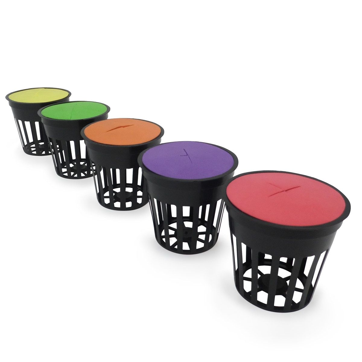 Pour pot panier Neptune Hydroponics - Pack de 192 disques néoprènes - 5.1cm