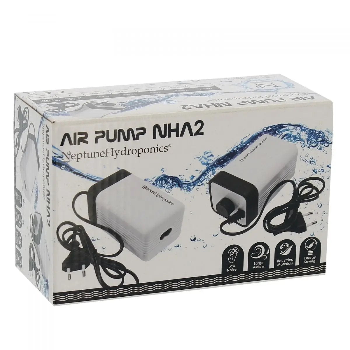 pompe à air Neptune Hydroponics - Pompe à air 2 sorties | 2x1.5L/min