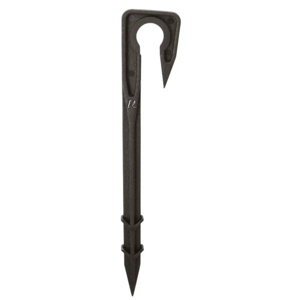 Piquet de fixation Ribimex noir pour tuyau goutte-à-goutte 13-16mm, conçu pour l’arrosage en jardin, serre ou potager. Résistant aux UV et durable.