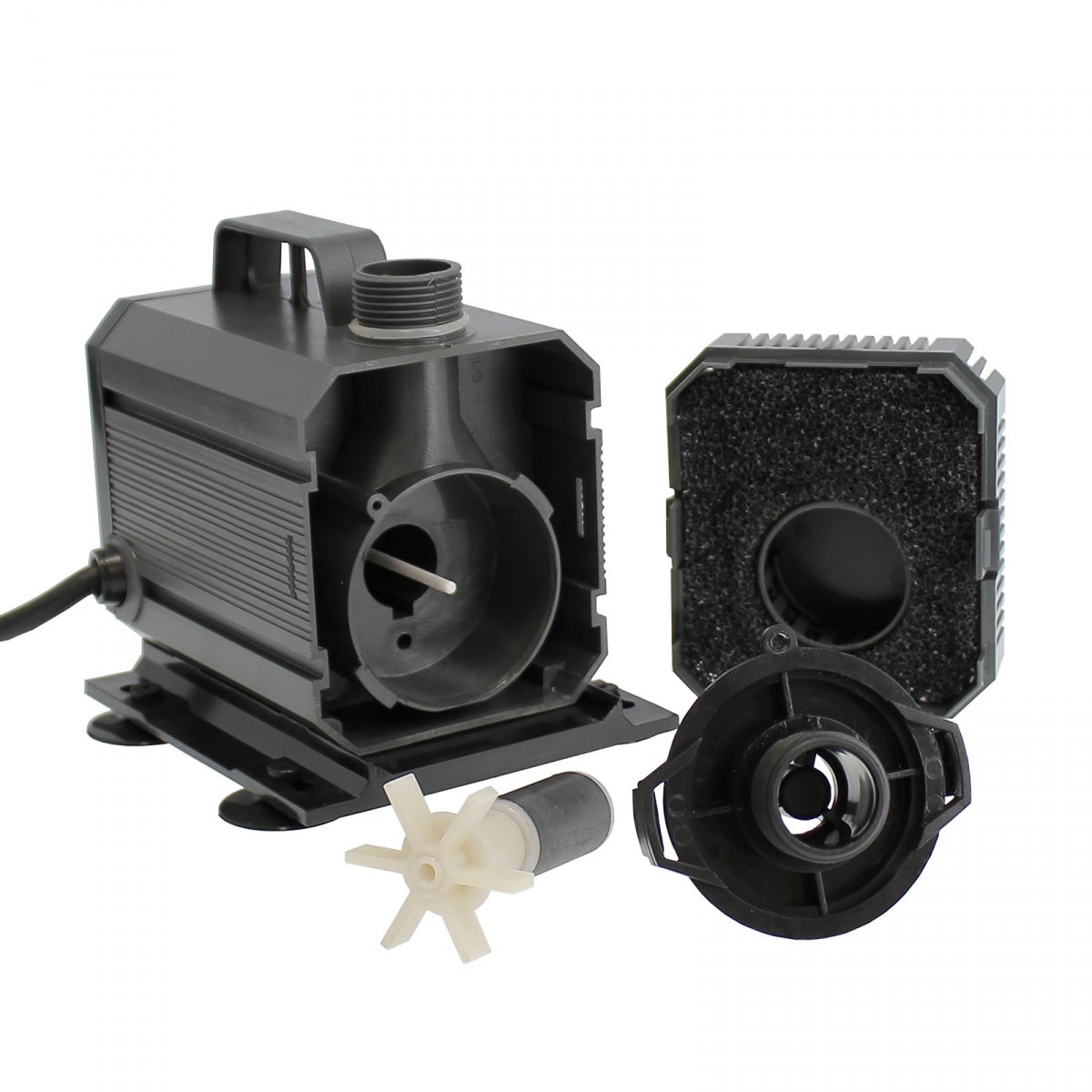 Pompe NH2000 ouverte montrant l'intérieur et les composants