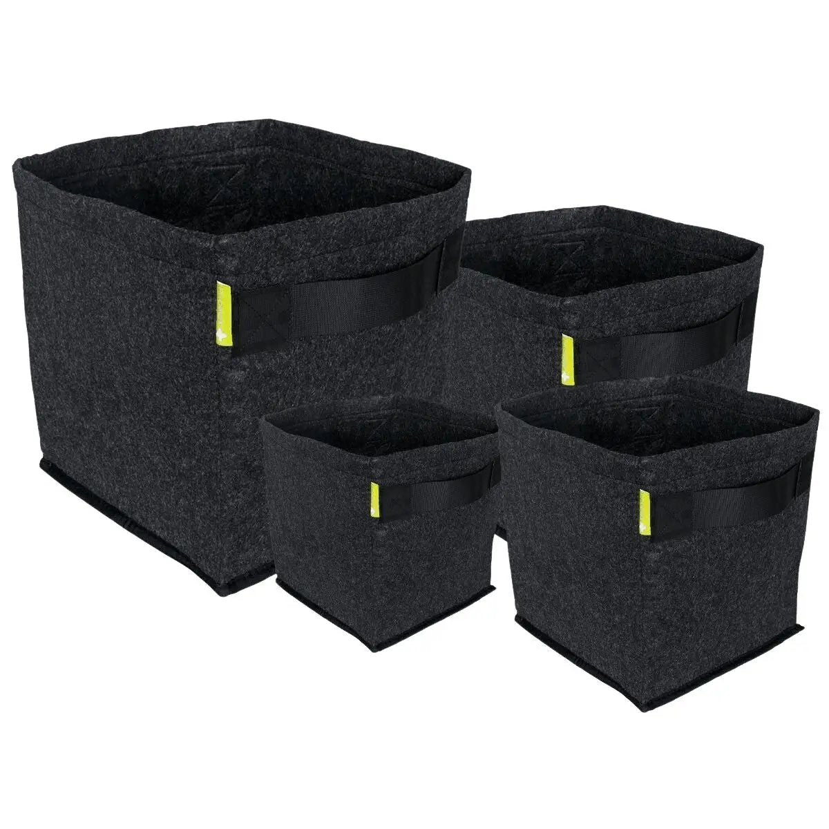 Pots géotextile Garden Highpro Propot 20l – Lot de 20 pots noirs avec poignées renforcées, idéals pour culture indoor et outdoor.