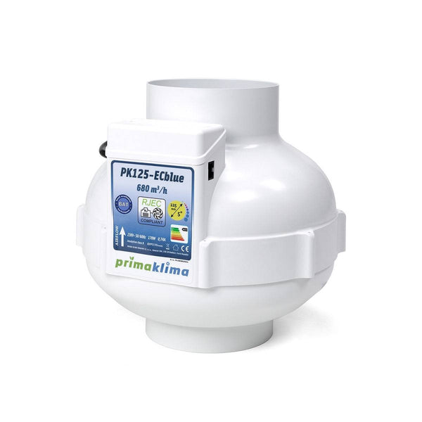 Extracteur d'air Prima Klima PK 125 ECblue 125mm avec débit de 680m3/h