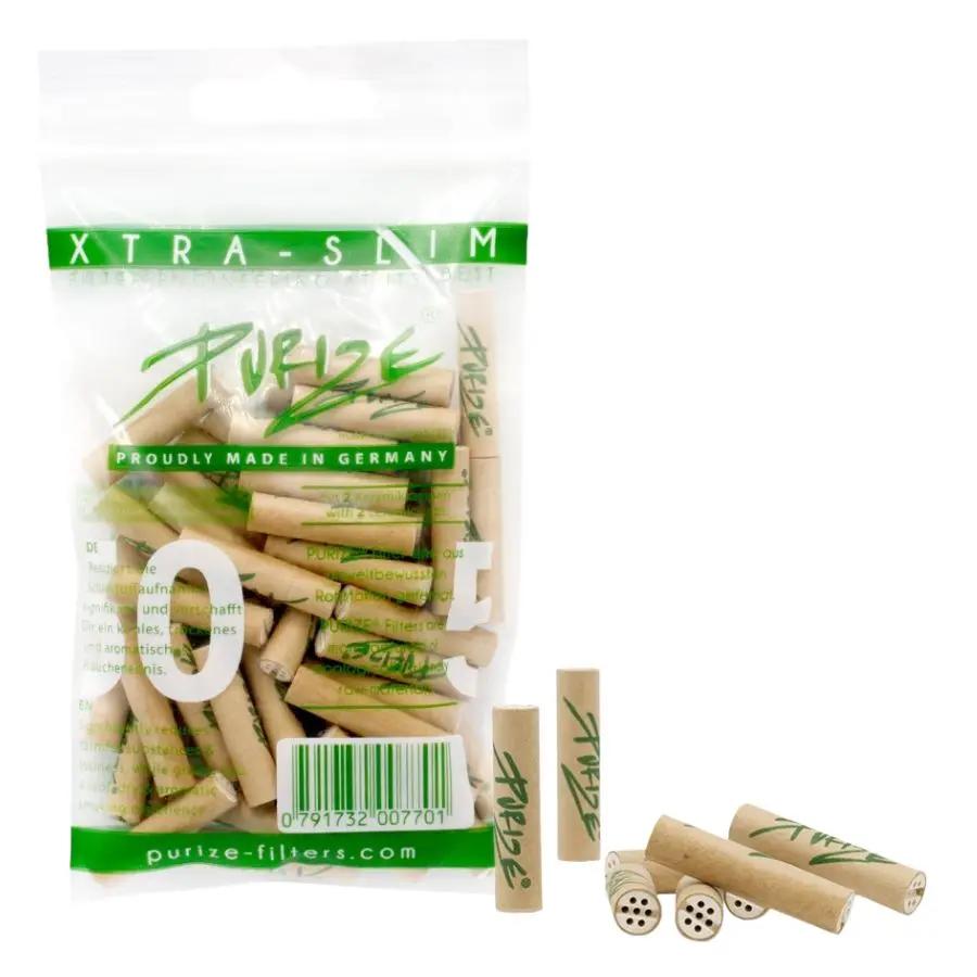 Filtres au charbon actif Purize Xtra Slim Organic - 50Pcs