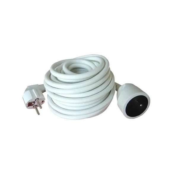 Rallonge électrique blanche 5m HO5VVF 3G 1.5mm