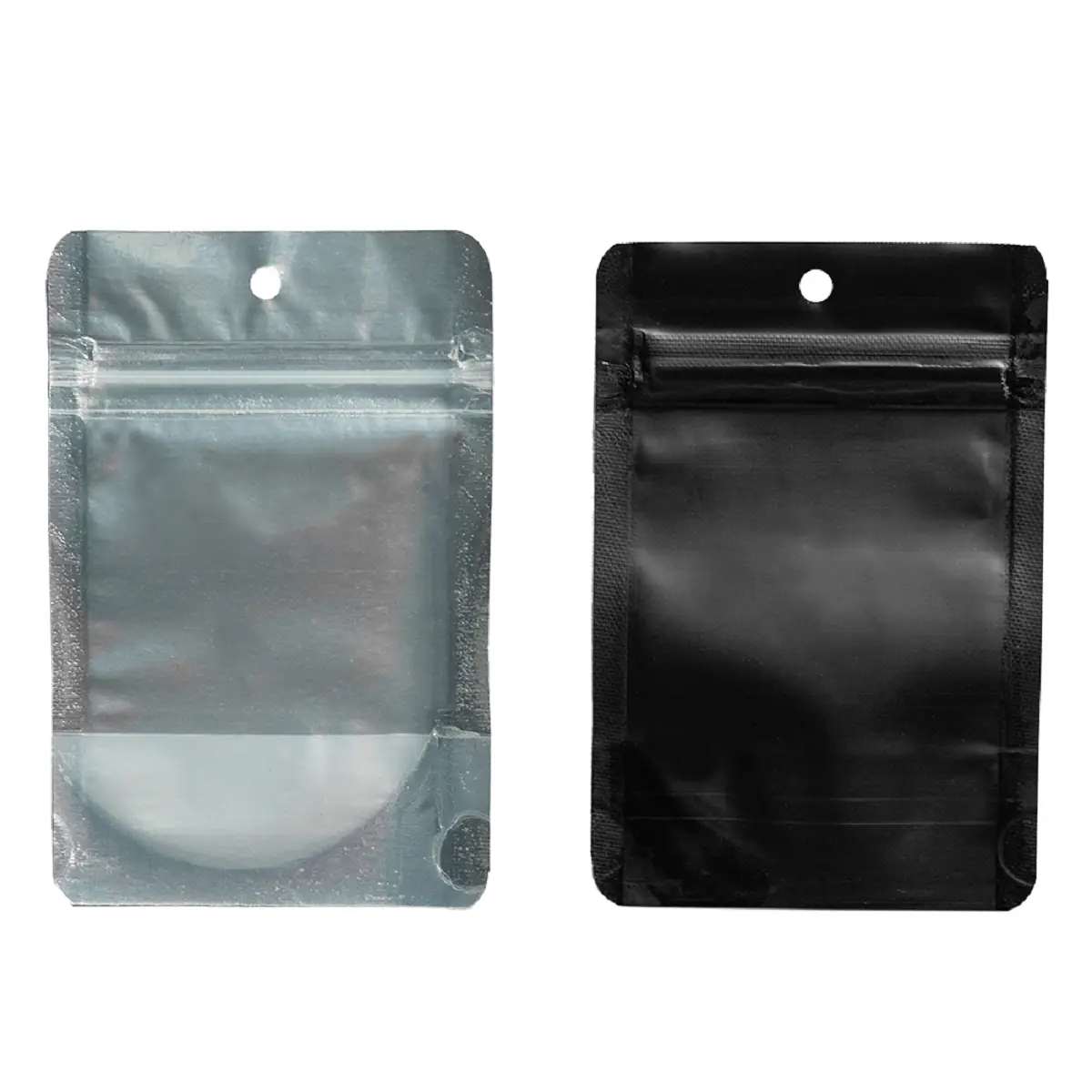 Sachet zip noir et transparent 3,5gr 8,5x13cm Qnubu