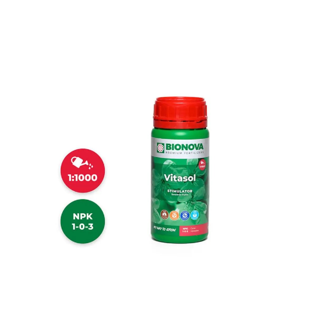 Engrais Bionova Vitasol 250ml pour booster de floraison