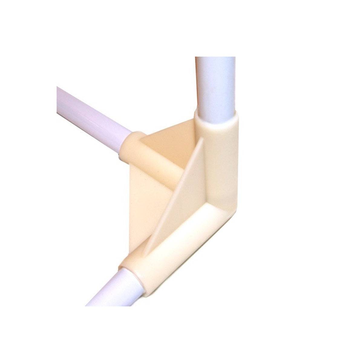 Connecteur d’angle en plastique robuste pour la chambre de culture Blackbox Silver V2 90x60x180cm, assurant stabilité et montage facile.