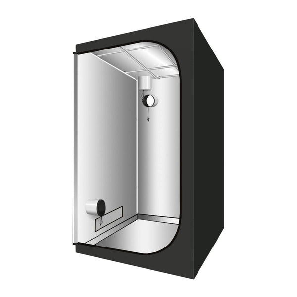 Box de culture Greencube G-Light 150x150x200cm avec revêtement mylar 90D réfléchissant et structure renforcée pour culture indoor efficace.