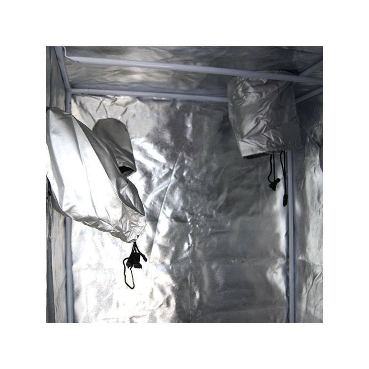 Intérieur Mylar à 95% de réflexion de la Superbox 80x80x180cm, optimisant la lumière pour une culture indoor performante.