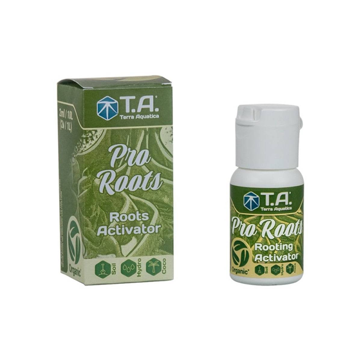 Flacon de 30ml Terra Aquatica Pro Roots – Stimulateur racinaire concentré pour favoriser la croissance des racines en jardinage intérieur et extérieur.