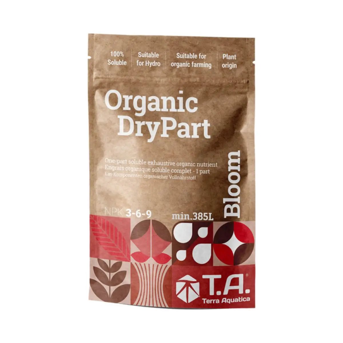 Terra Aquatica Organic DryPart Bloom – Engrais en poudre pour floraison – 100 % vegan et certifié bio