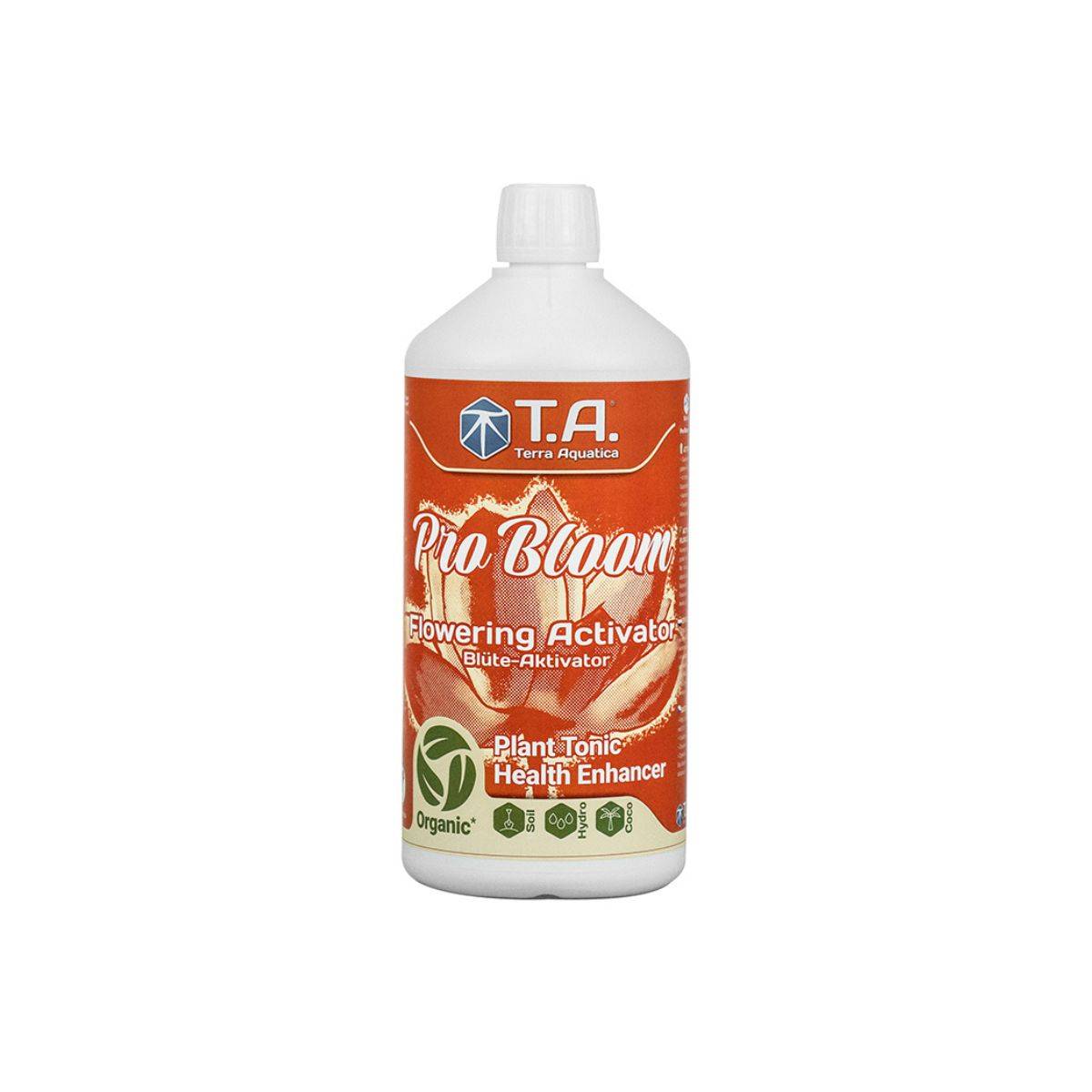 Engrais Terra Aquatica PRO BLOOM 500ml pour floraison, stimulant organique pour plantes en sol, coco et hydroponie. Améliore absorption du calcium.