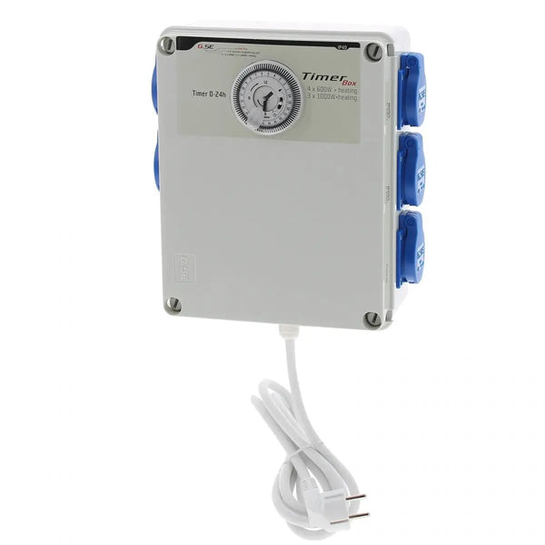 Boîtier minuterie GSE 4x600w avec prise chauffage