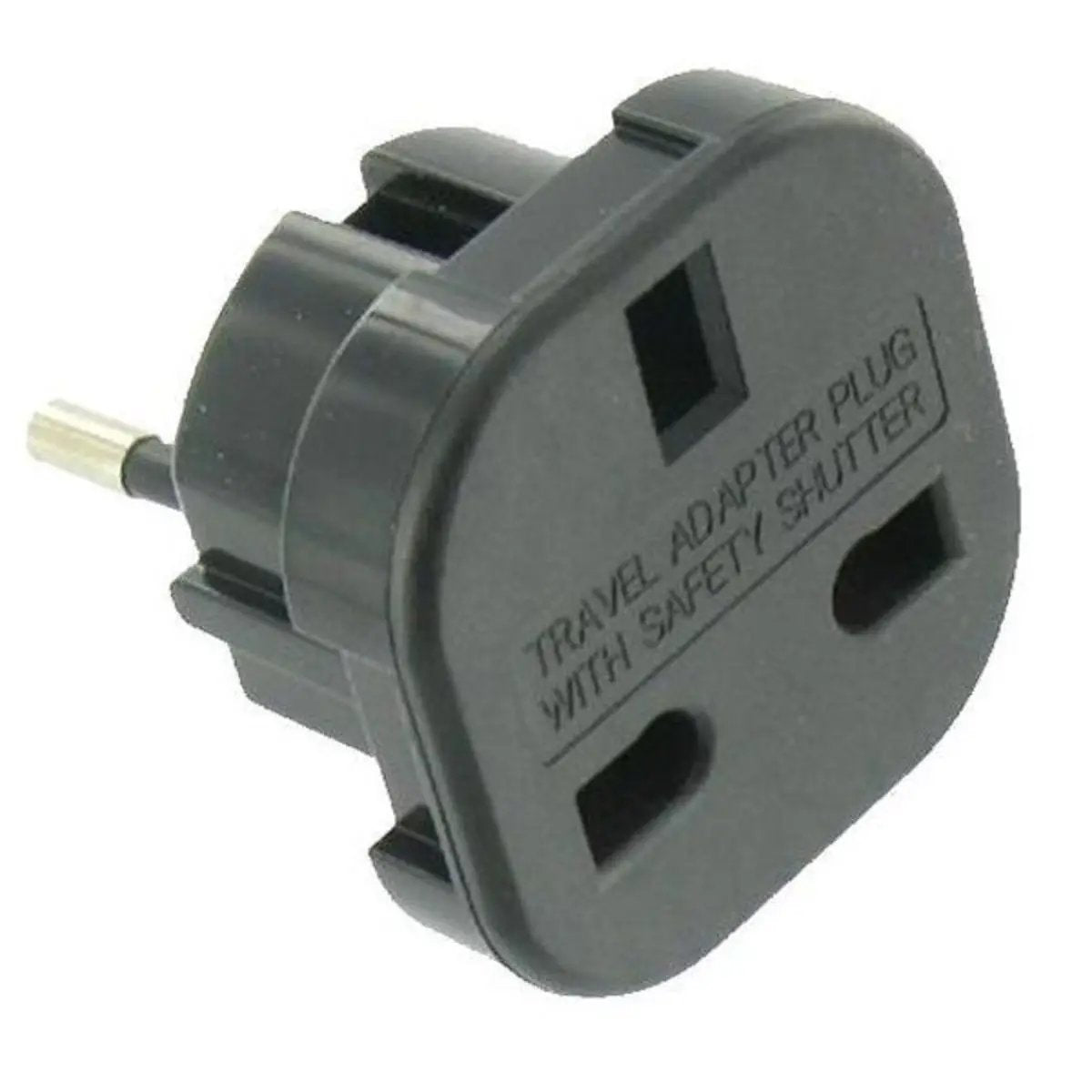 Adaptateur noir pour prises UK - EU