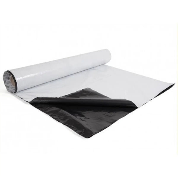 Bâche noir/blanc réfléchissante 2x25 mètres