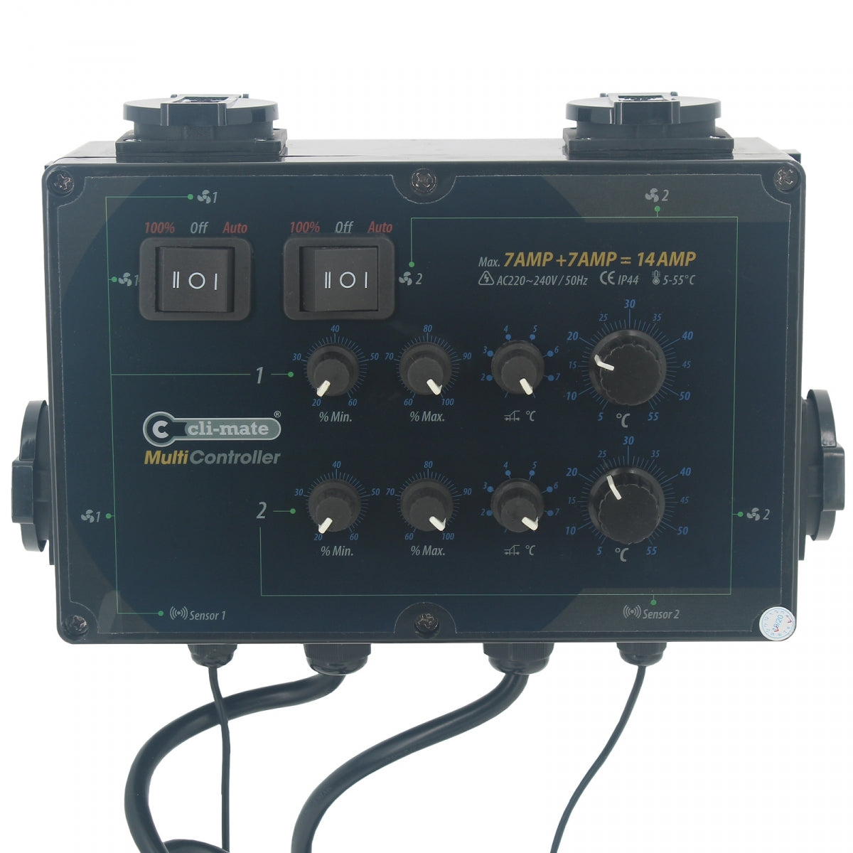 Controleur de climat pour culture indoor Cli-Mate Multicontroller 12+12A - 24A