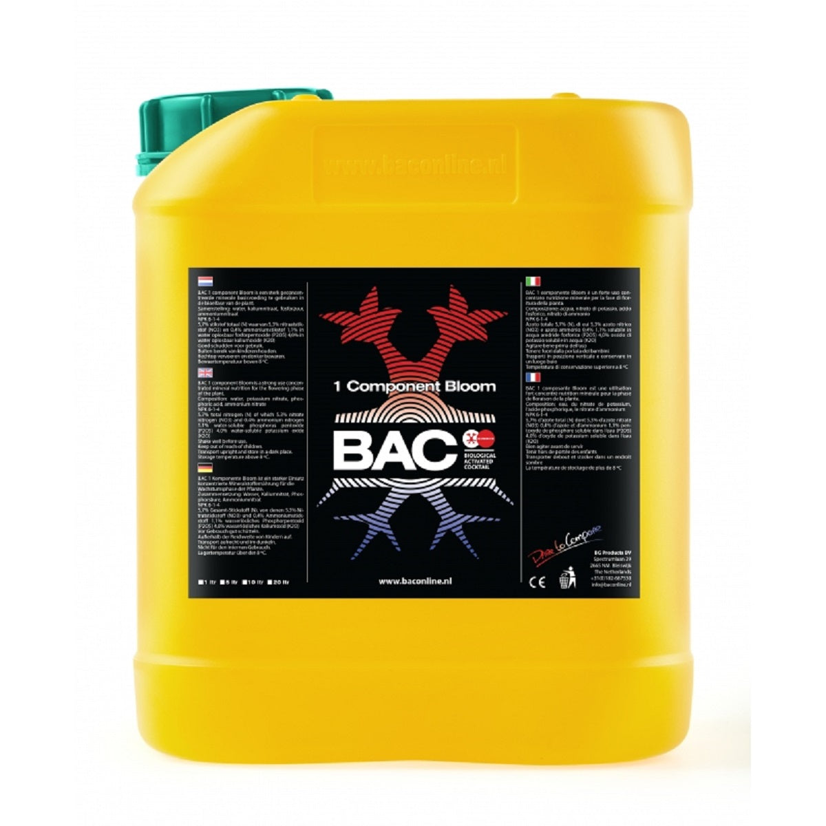 Engrais minéral pour floraison BAC Component Bloom 5 litres