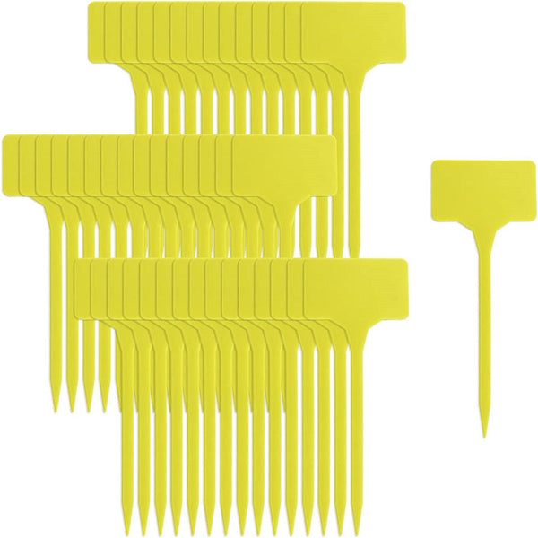 Etiquettes pour plantes  - 15cm en plastique jaune