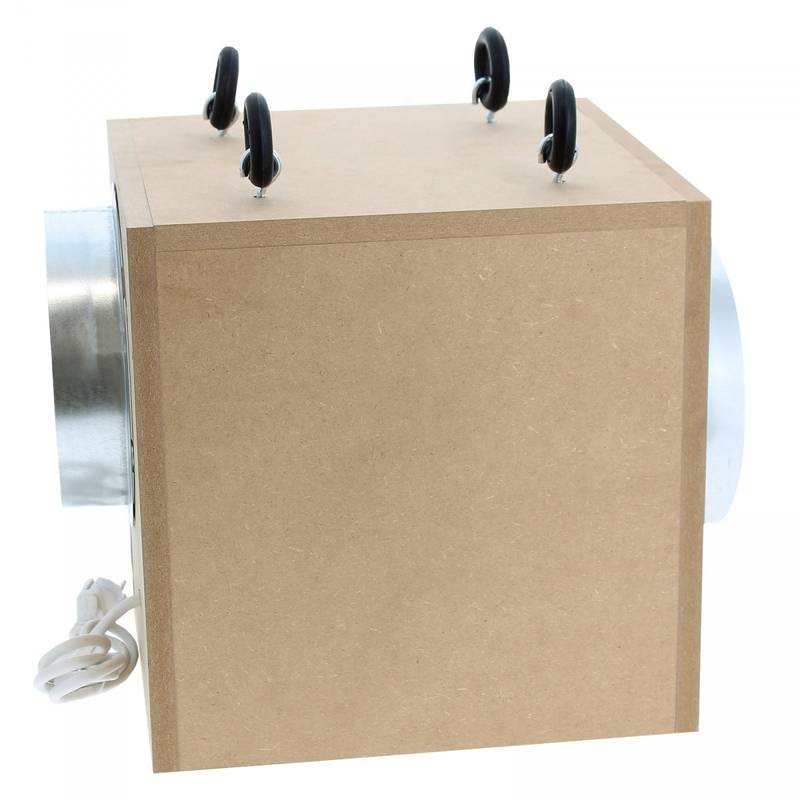 Extracteur de 2500m3/h en caisson de bois MDF insonorisé 250mm